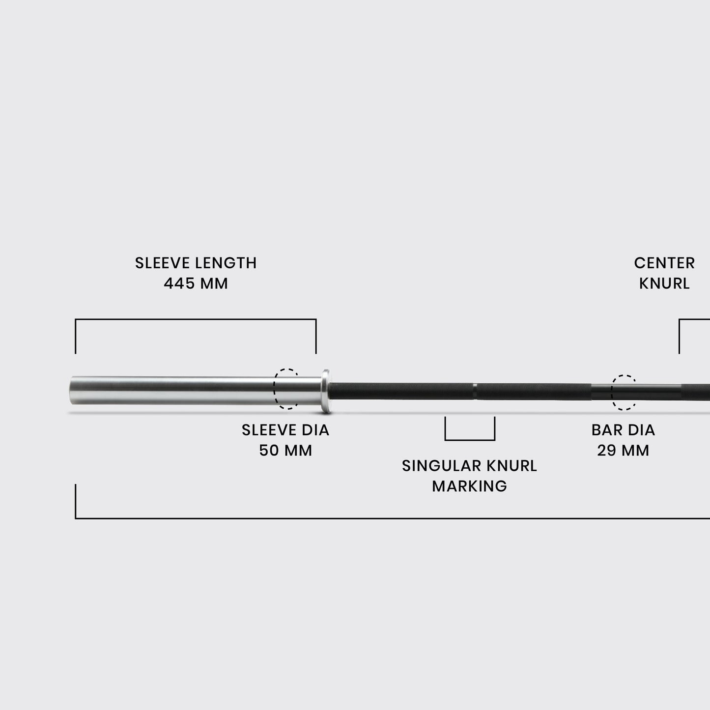 Powerlifting Training Bar - 20kgs